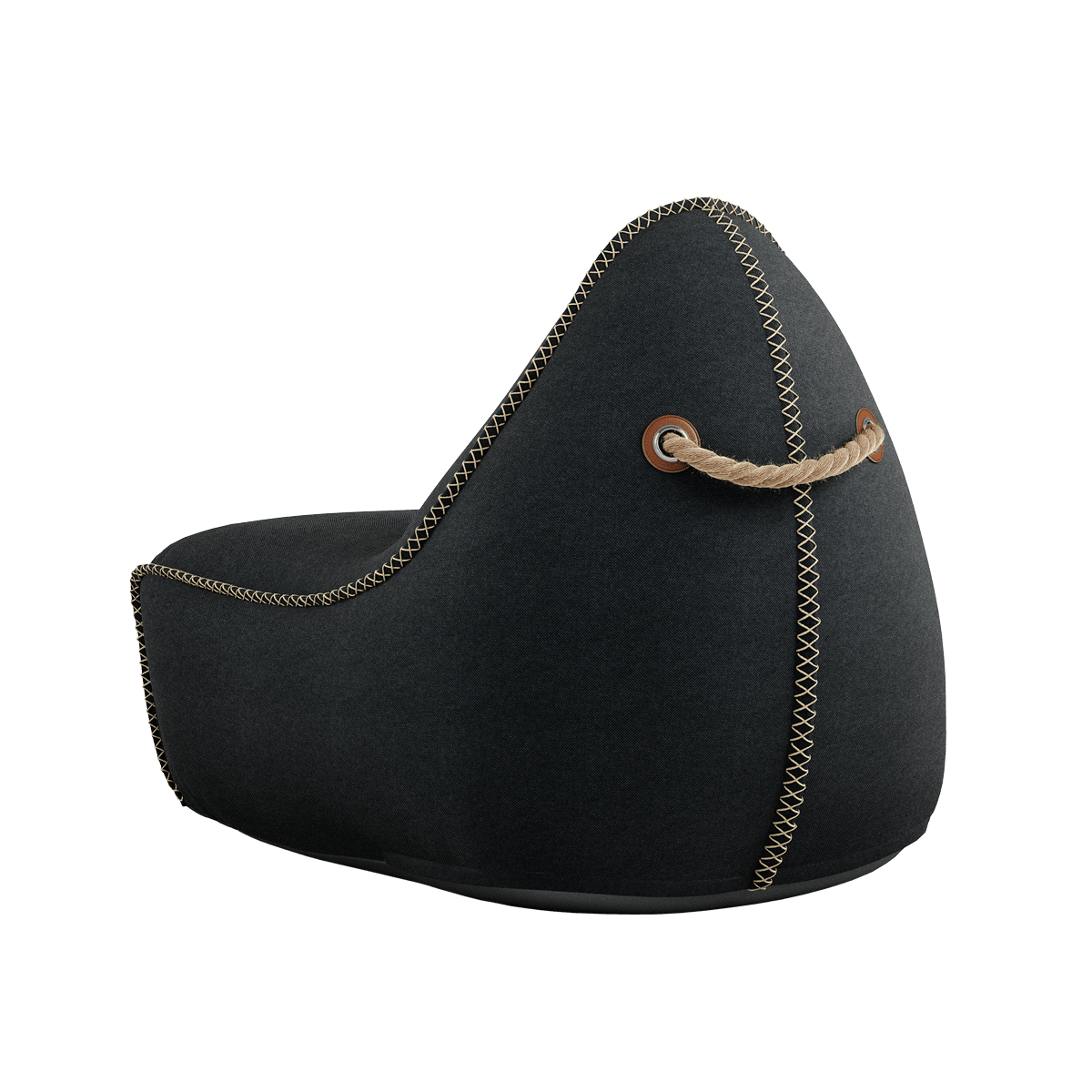 Canvas Lounge Chair | Canvas Lounge Chair - Canvas Black | SACKit
