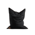 Cobana Beanbag sækkestol i sort, rund form med håndsyede sting og slidstærkt materiale.