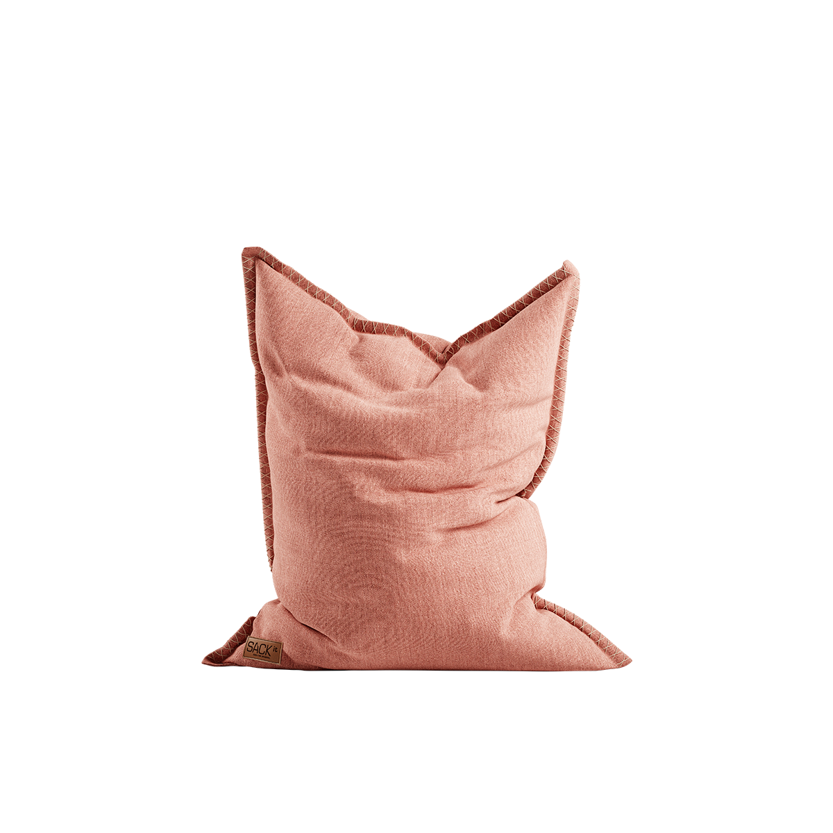 Cobana Junior Beanbag sækkestol i rosa farve med rund form og blødt tekstil.