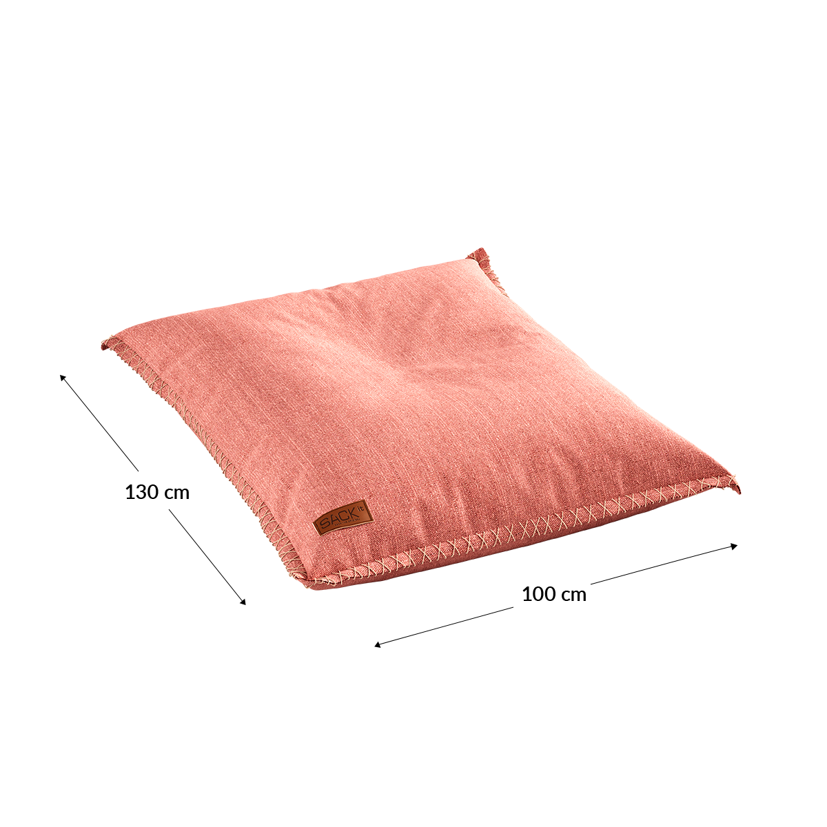 Cobana Junior Beanbag sækkestol i grå, slidstærkt og vandafvisende materiale til børn.