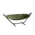Cobana Hammock hængekøje i Kirra Olive med sort aluminiumsstel til udendørs brug.