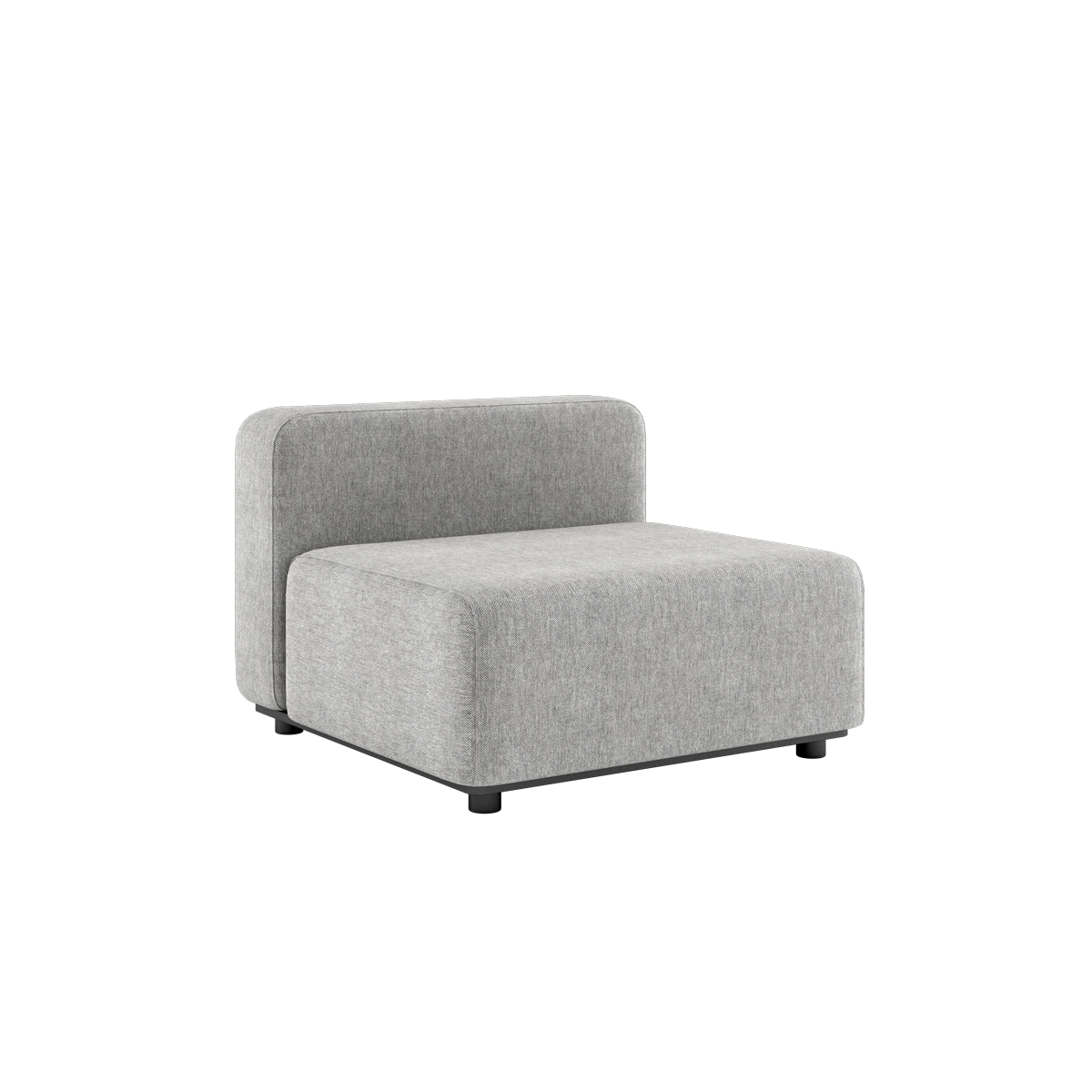Cobana Lounge Sofa seat in Cobana Sand Melange with powder-coated aluminum frame and outdoor fabric.