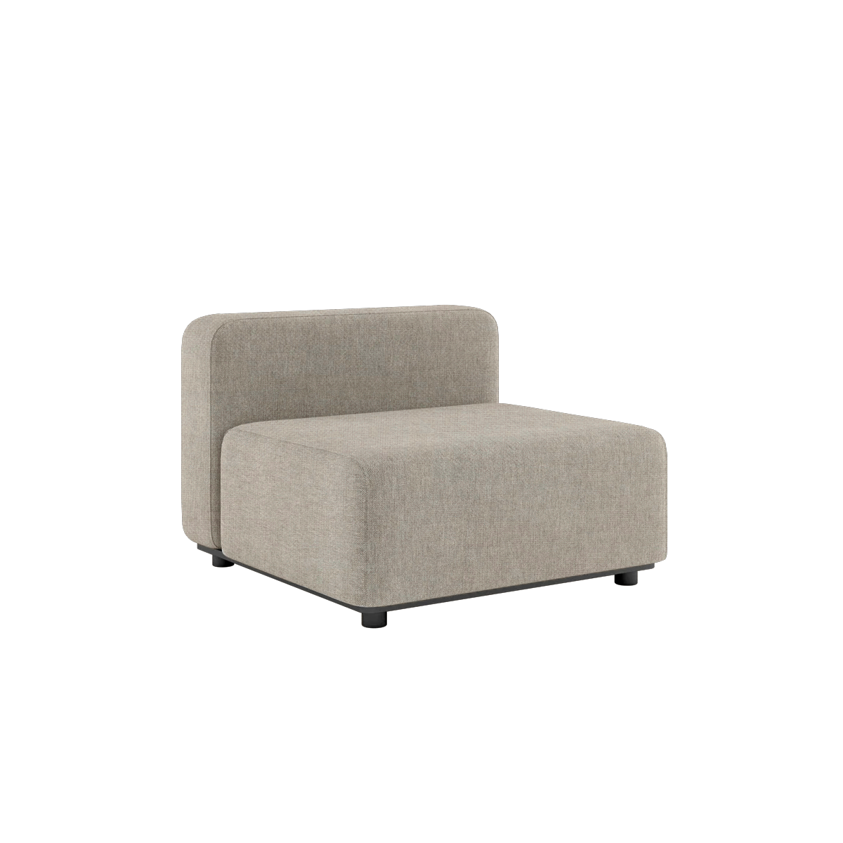Cobana Lounge Sofa modul i Kirra Sand med pulverlakeret aluminiumsramme og Olefin tekstil