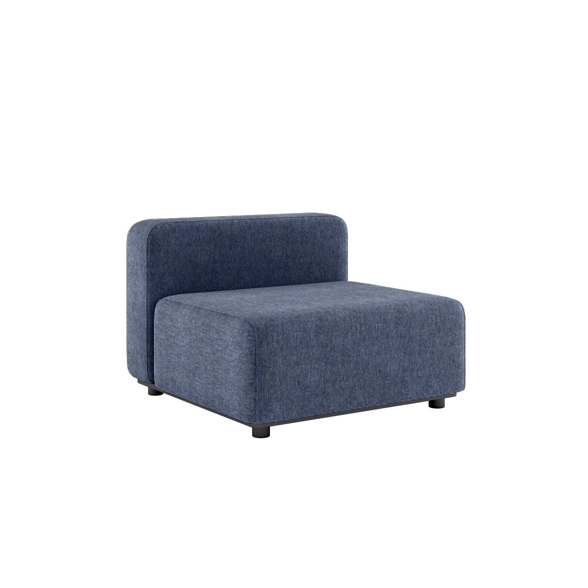 Udendørs Cobana Lounge Sofa modul i Kirra Indigo med pulverlakeret aluminiumsramme og Olefin tekstil.