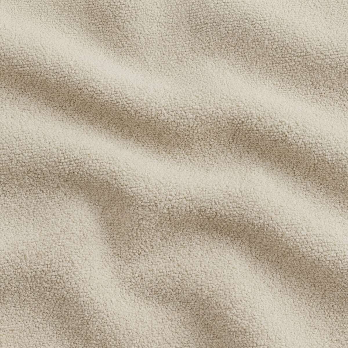 Nærbillede af blødt beige bouclétekstil til sæde på Cobana Lounge Sofa fra sackit designet til udendørs brug bredt tilgængeligt i nordisk vejr