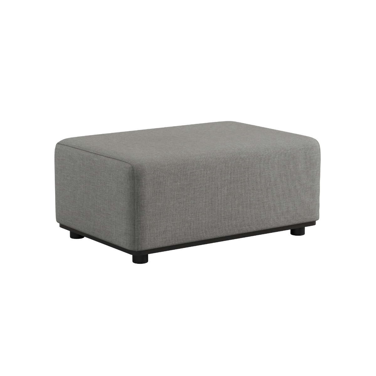 Kirra Grey Cobana Lounge Sofa pouf i modulopbygget udendørs design med aluminiumsramme og tekstil.