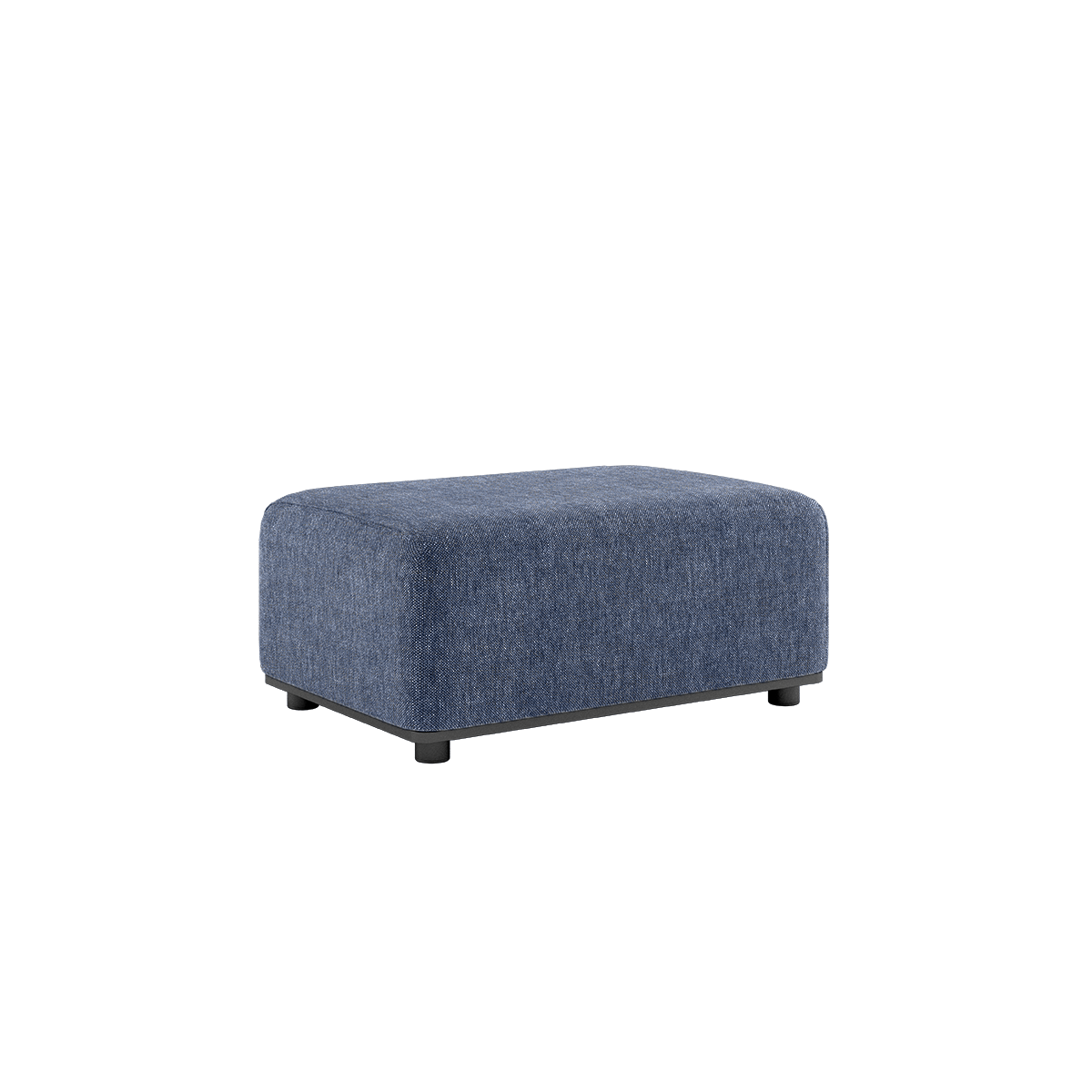 Udendørs Cobana Lounge Sofa pouf i Kirra Indigo med aluminiumsramme og vandafvisende tekstil.