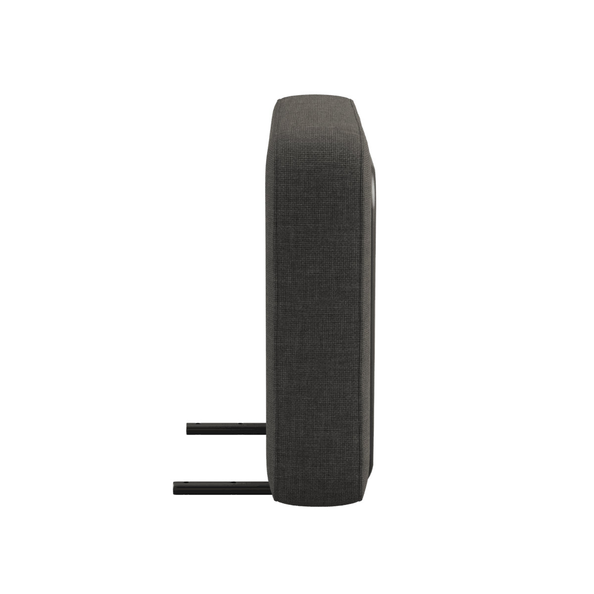 Cobana Lounge Sofa armlæn i sort pulverlakeret aluminium med sort tekstil til udendørs brug.