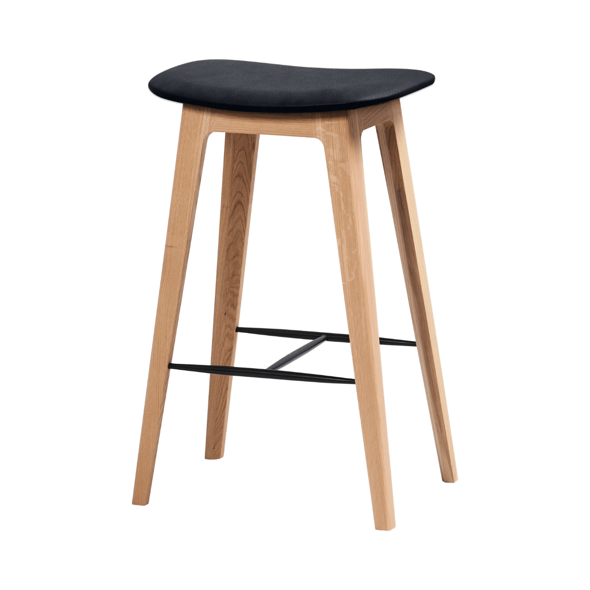 Nordic Bar Stool - Oak | Nordic Bar Stool - Oak - 68 cm Terra Black | SACKit