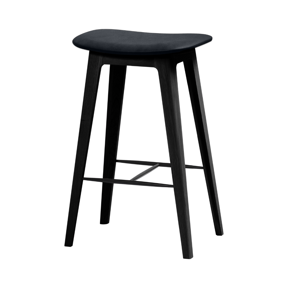 Nordic Bar Stool - Black Stained Oak | Nordic Bar Stool - Black Stained Oak - 68 cm Terra Black | SACKit