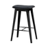 Nordic Bar Stool - Black Stained Oak with stitches | Nordic Bar Stool - Black Stained Oak with stitches - 68 cm Terra Black | SACKit