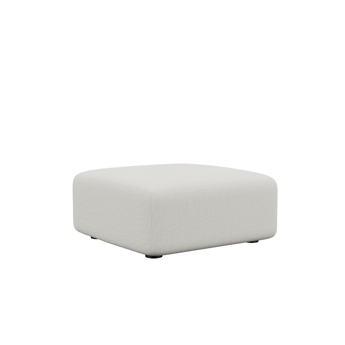 Fjord Sofa pouf i brun Sealife tekstil med bløde kanter og skandinavisk design.