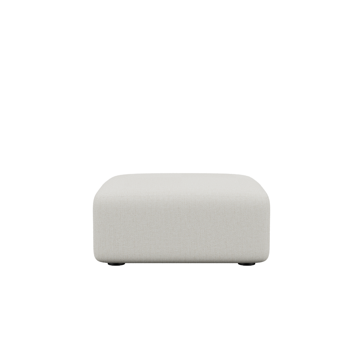 Fjord Sofa pouf i brun Sealife tekstil med bløde, afrundede kanter og skandinavisk design.