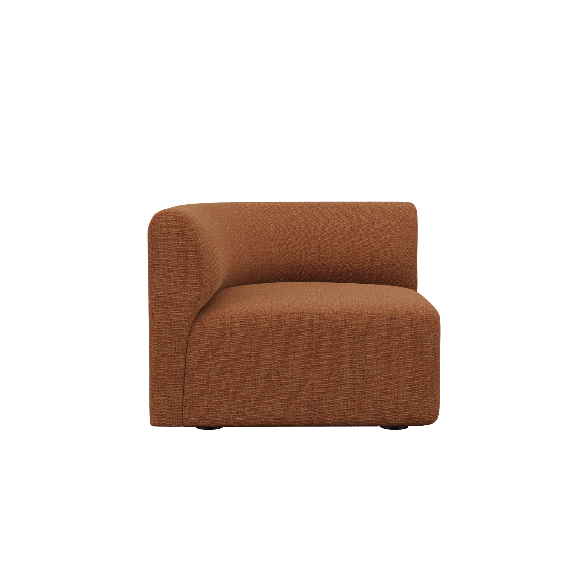 Fjord Sofa - Corner Section Left | Fjord Sofa - Corner Section Left - Cosmo Terracotta | SACKit