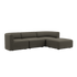 Fjord Sofa - 3 seater | Fjord Sofa - 3 seater - Sealife Brown Med puf | SACKit