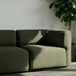 Fjord Sofa - 3 seater | Fjord Sofa - 3 seater - Cosmo Olive Med puf | SACKit