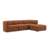 Fjord Sofa - 3 seater | Fjord Sofa - 3 seater - Cosmo Terracotta Med puf | SACKit
