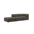Fjord Sofa - 2 seater w/ open end | Fjord Sofa - 2 seater w/ open end - Sealife Brown Venstre | SACKit