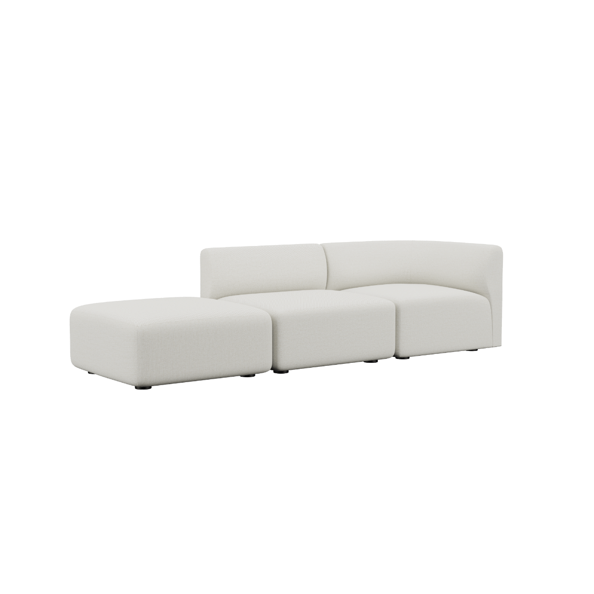 Fjord Sofa - 2 seater w/ open end | Fjord Sofa - 2 seater w/ open end - Sealife Ivory Venstre | SACKit