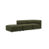 Fjord Sofa - 2 seater w/ open end | Fjord Sofa - 2 seater w/ open end - Cosmo Olive Venstre | SACKit
