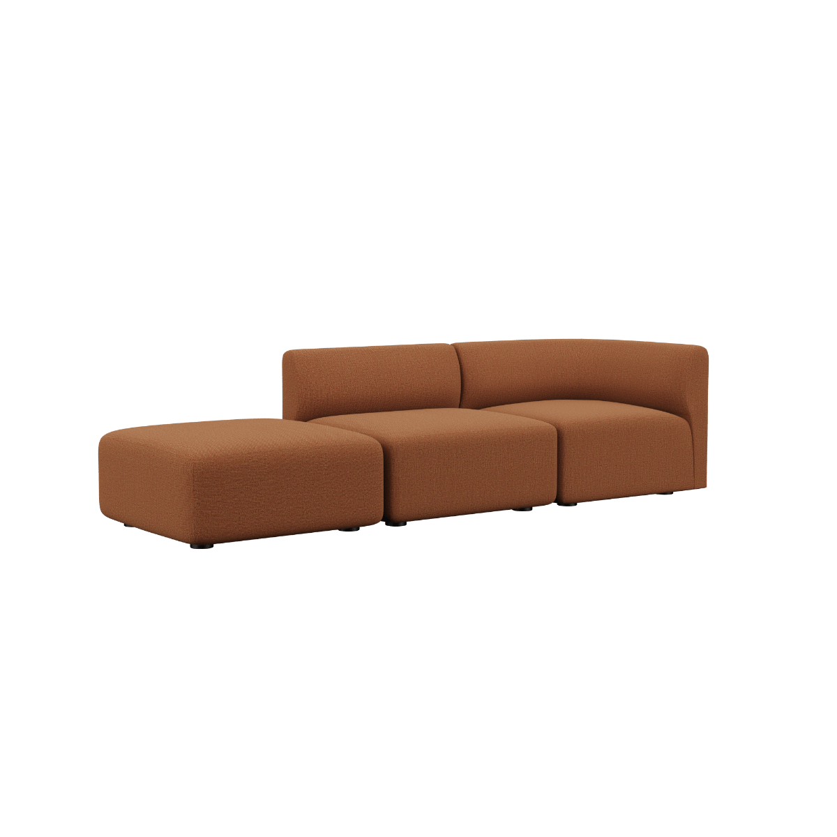 Fjord Sofa - 2 seater w/ open end | Fjord Sofa - 2 seater w/ open end - Cosmo Terracotta Venstre | SACKit