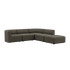 Fjord Sofa - Corner Sofa w/ open end | Fjord Sofa - Corner Sofa w/ open end - Sealife Brown | SACKit