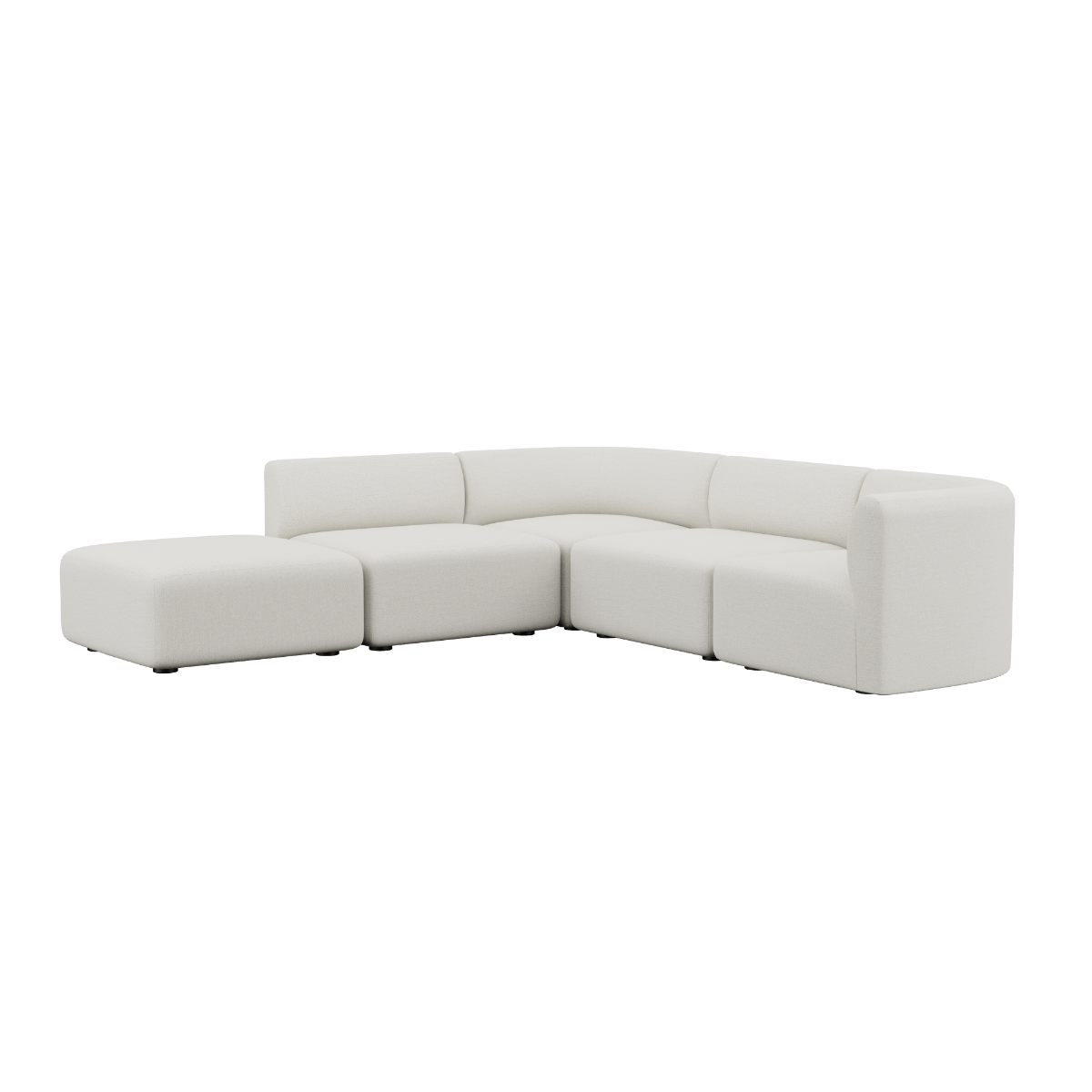 Fjord Sofa - Corner Sofa w/ open end | Fjord Sofa - Corner Sofa w/ open end - Sealife Ivory | SACKit