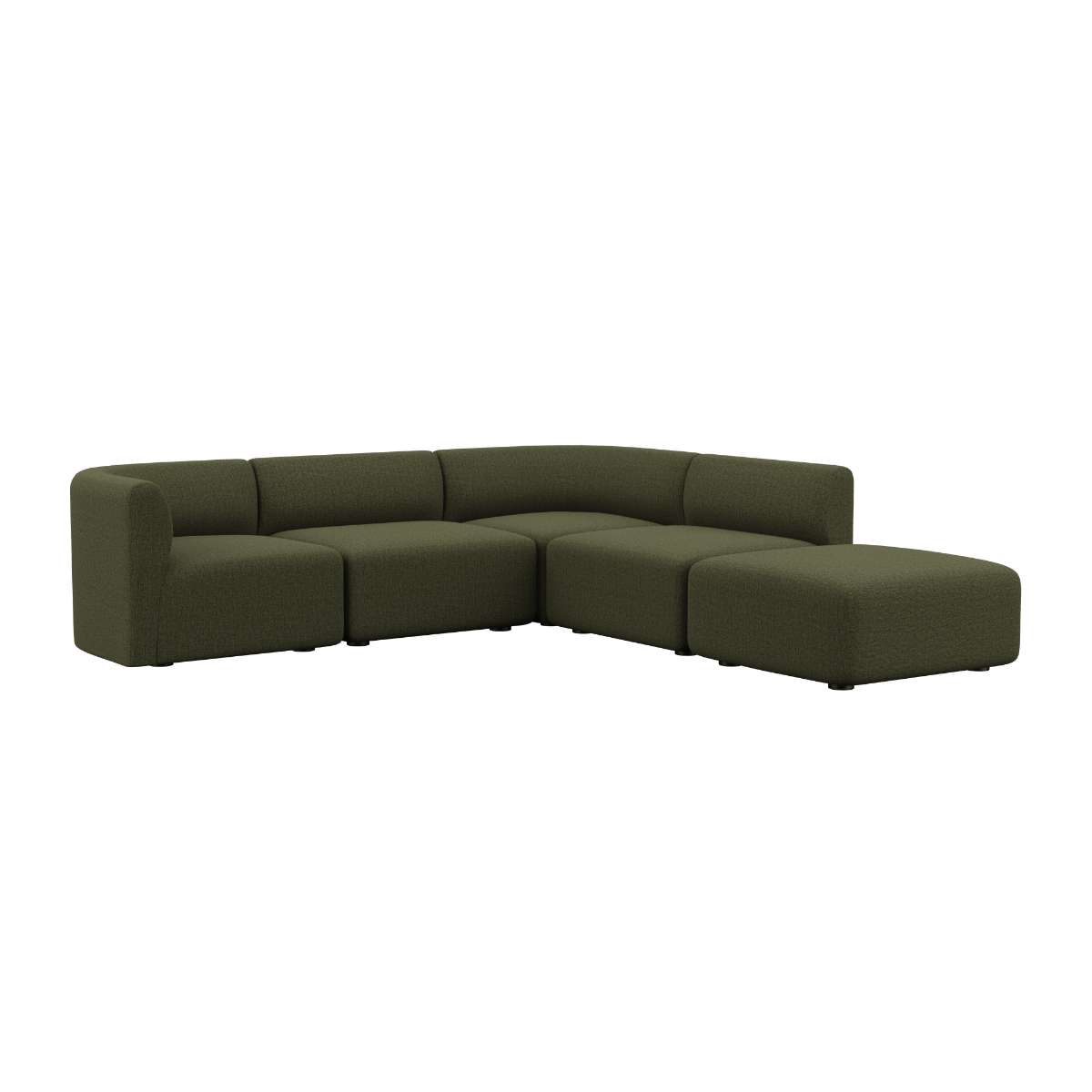 Fjord Sofa - Corner Sofa w/ open end | Fjord Sofa - Corner Sofa w/ open end - Cosmo Olive | SACKit