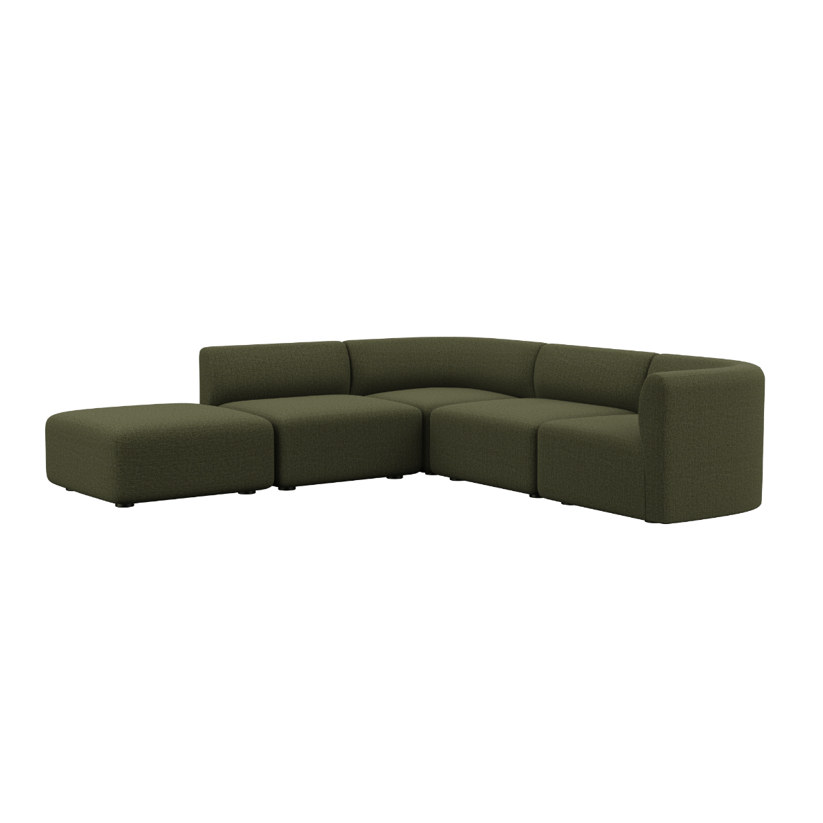 Fjord Sofa - Corner Sofa w/ open end | Fjord Sofa - Corner Sofa w/ open end - Cosmo Olive | SACKit