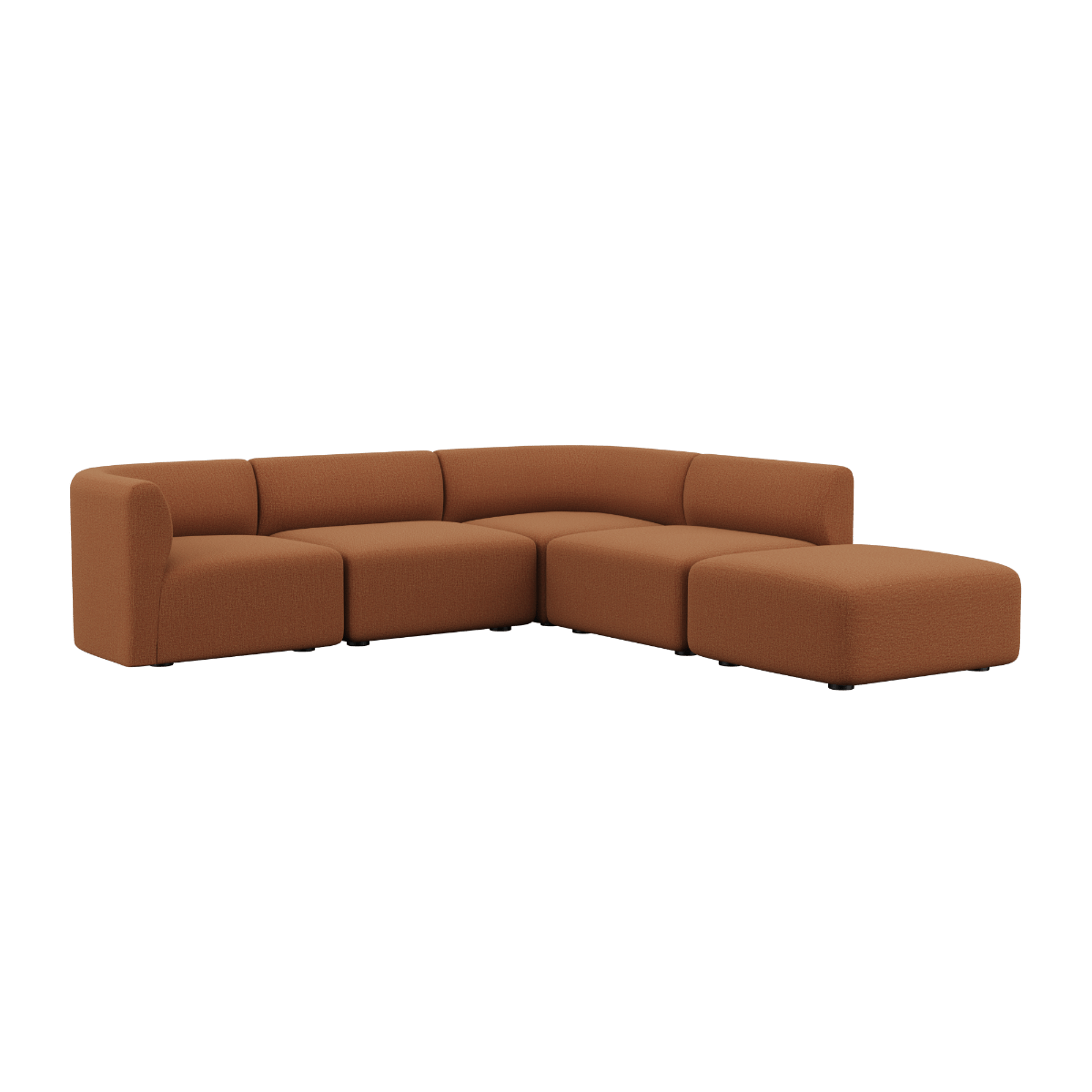 Fjord Sofa - Corner Sofa w/ open end | Fjord Sofa - Corner Sofa w/ open end - Cosmo Terracotta | SACKit