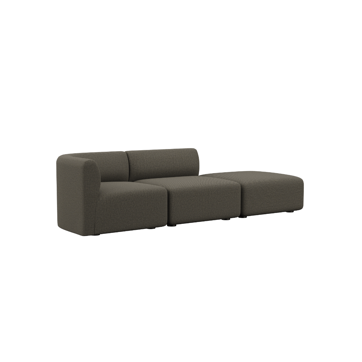 Fjord Sofa - 2 seater w/ open end | Fjord Sofa - 2 seater w/ open end - Sealife Brown Højre | SACKit