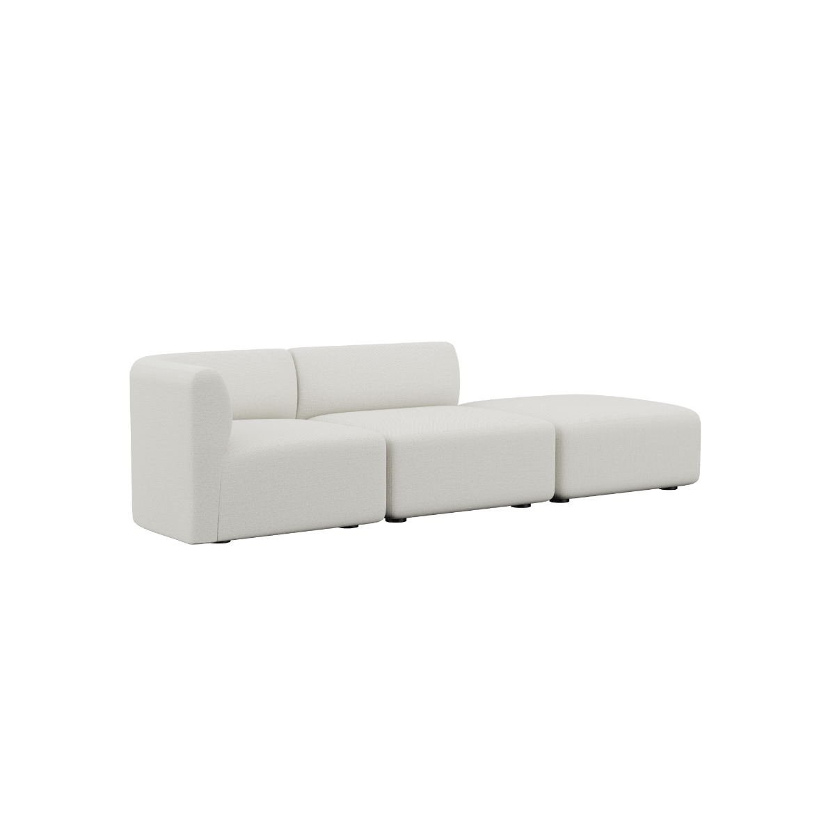 Fjord Sofa - 2 seater w/ open end | Fjord Sofa - 2 seater w/ open end - Sealife Ivory Højre | SACKit