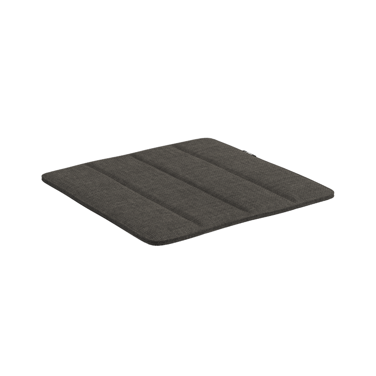 Kirra Patio Chair Cushion i sort olefin med integreret strop til udendørs brug.