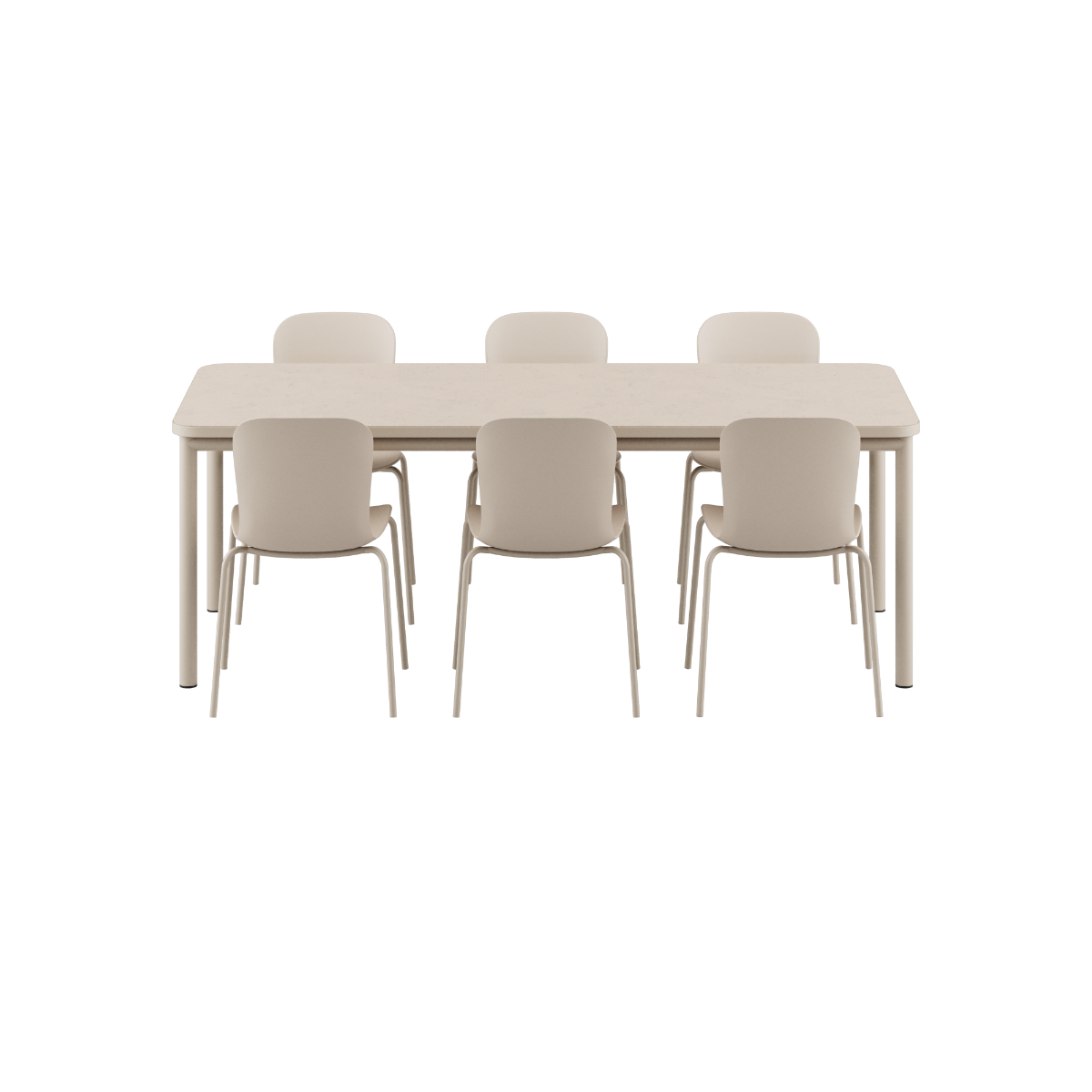 Kirra Dining Table Ceramic & 6 Patio Chair no. One