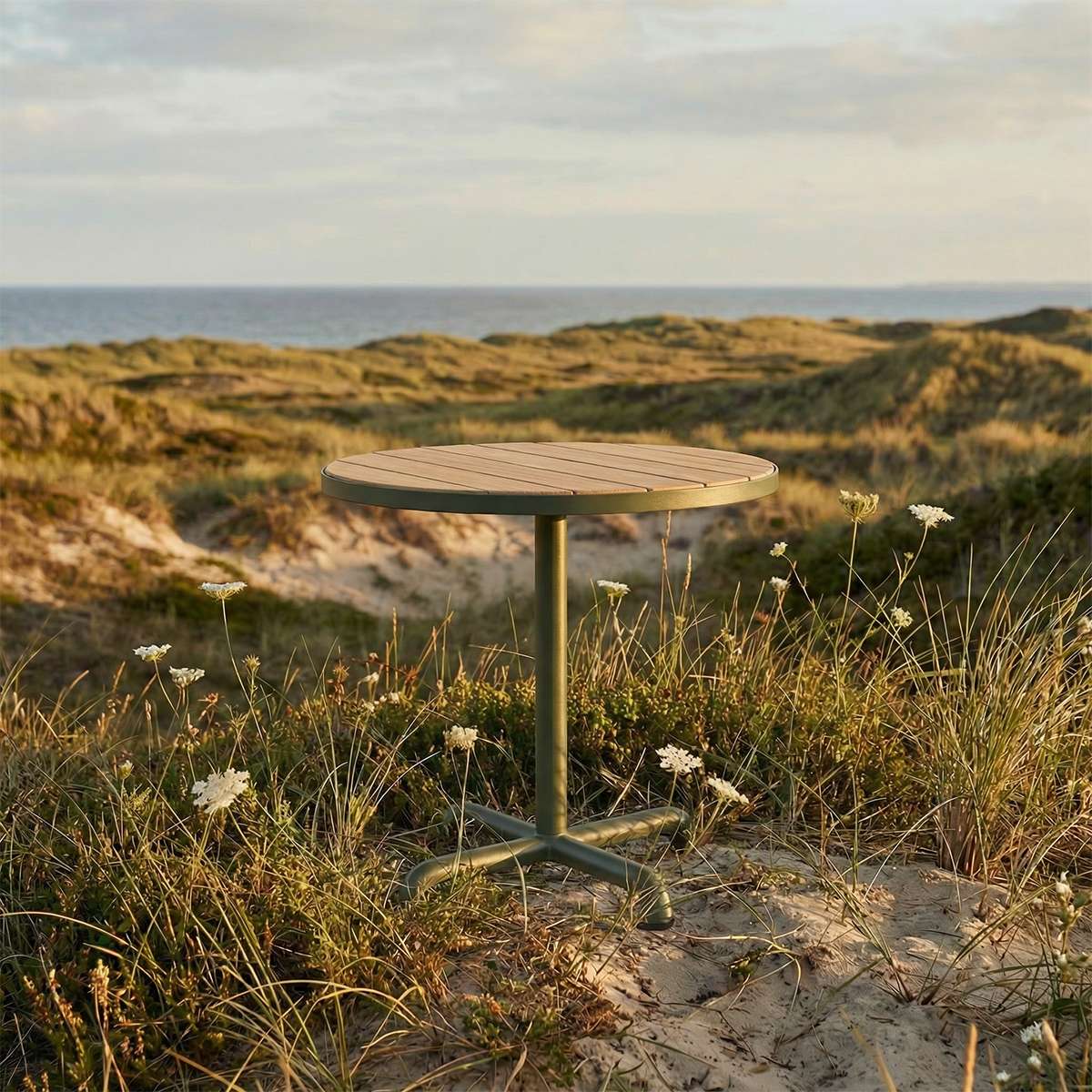 Kirra Café Table i Olive – miljøbillede