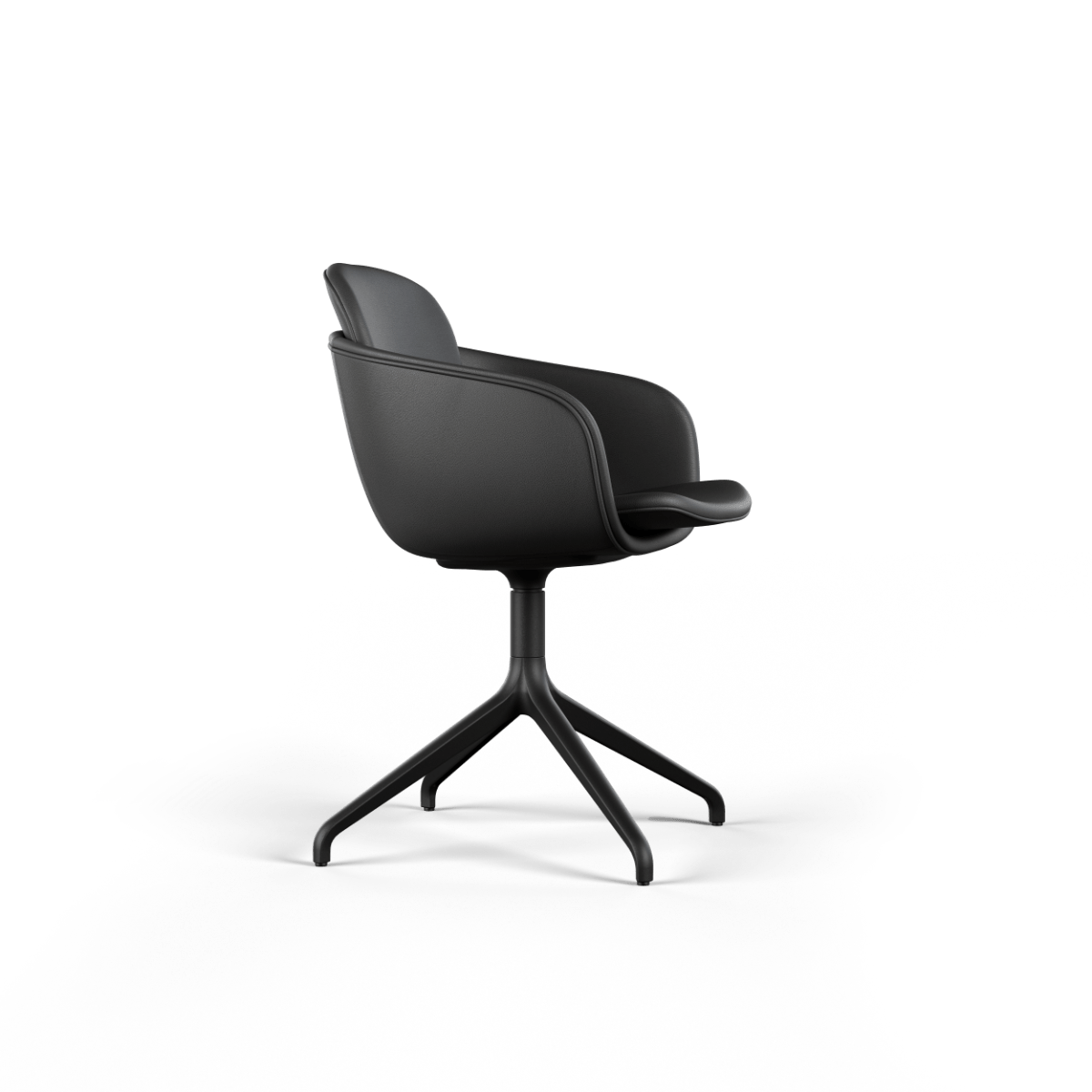 Chair no. One S2 Black Swivel | Chair no. One S2 Black Swivel - Terra Black Uden returdrej | SACKit