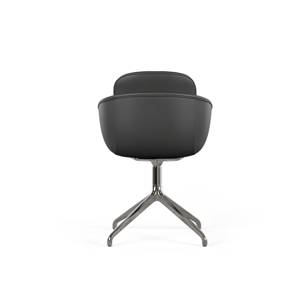 Chair no. One S2 Polished Swivel | Chair no. One S2 Polished Swivel - Terra Black Uden returdrej | SACKit