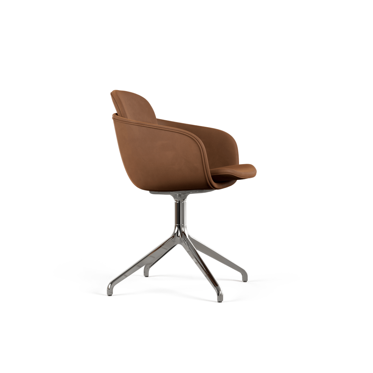 Chair no. One S2 Polished Swivel | Chair no. One S2 Polished Swivel - Luna Walnut Uden returdrej | SACKit