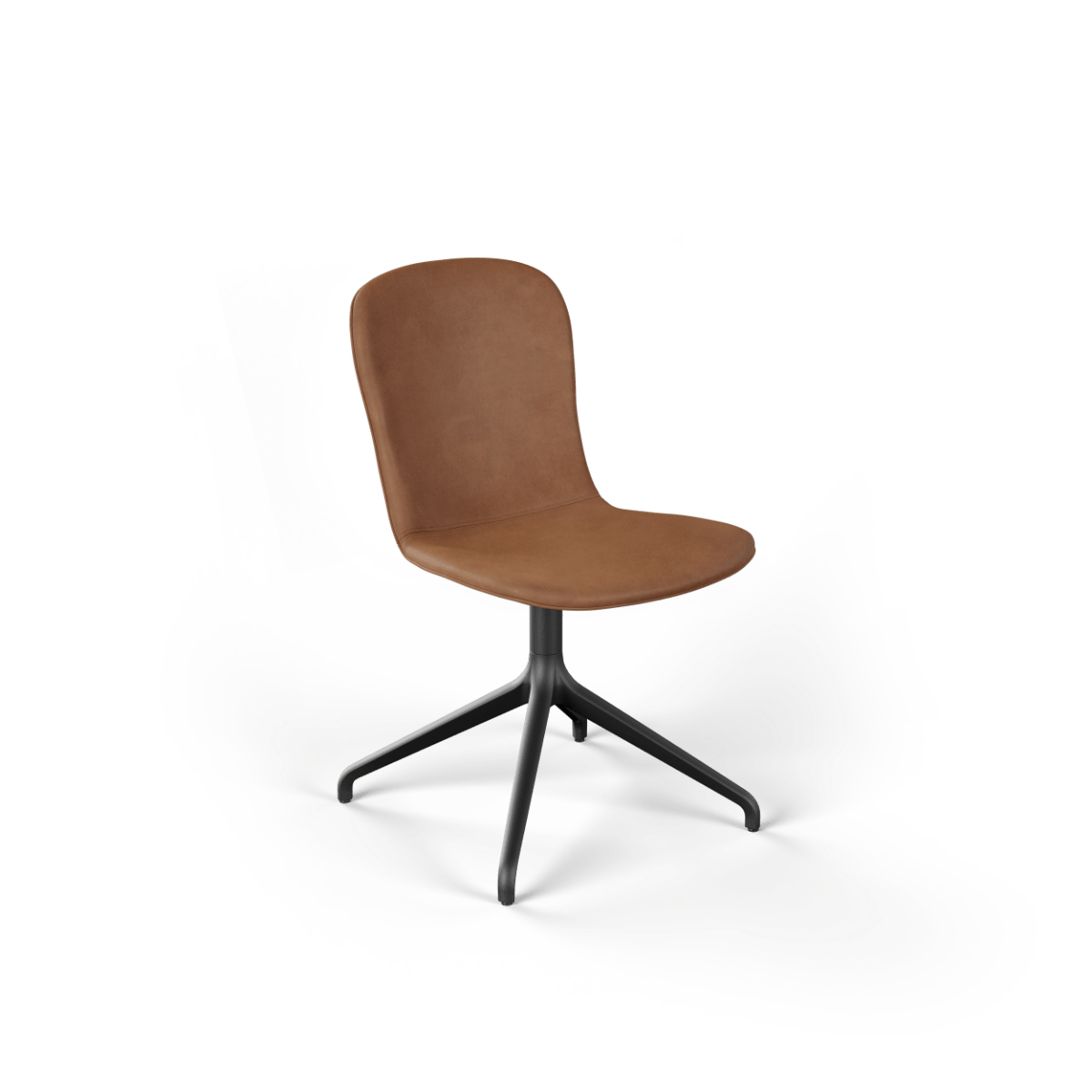 Chair no. One S1 Black Swivel | Chair no. One S1 Black Swivel - Luna Walnut Med returdrej | SACKit