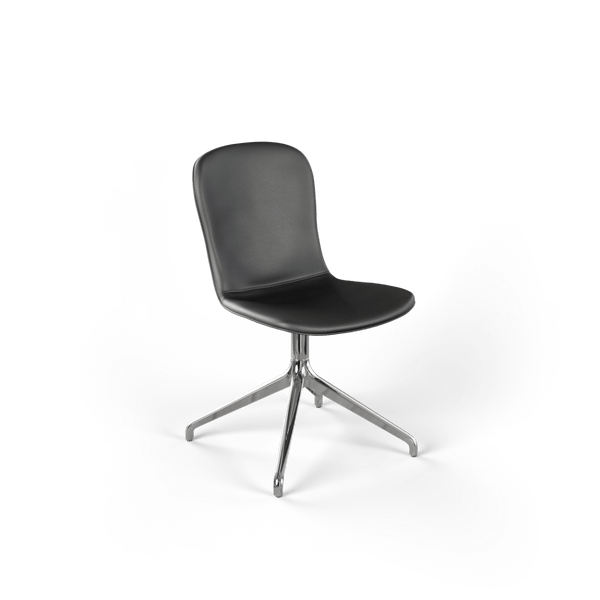 Chair no. One S1 Polished Swivel | Chair no. One S1 Polished Swivel - Terra Black Uden returdrej | SACKit