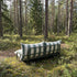 Mollis Lounge Sofa 2 Seater i olivengrøn med pulverlakeret aluminiumsstel til udendørs brug.