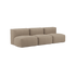 Soft Sofa Indoor - 3 Seater Open | Soft Sofa Indoor - 3 Seater Open - Teddy Brown Uden puf | SACKit