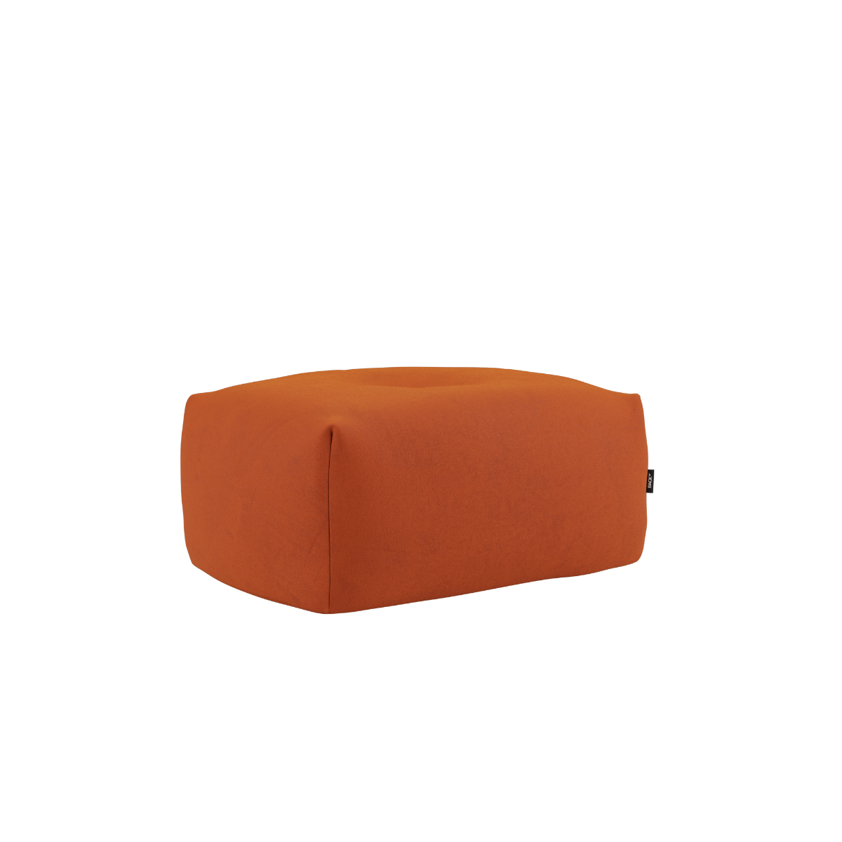 Soft Sofa Indoor pouf i orange Jaquard stof med blødt, modulært design til indendørs brug.