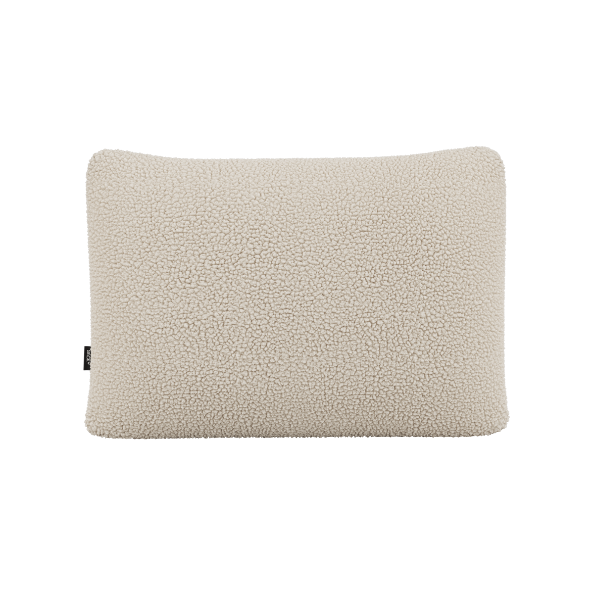 Rektangulær pude i Teddy Beige polyester, blød og støttende til Soft Sofa Indoor.