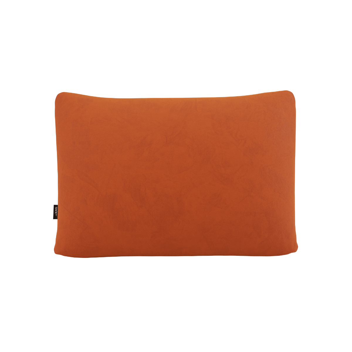 Rektangulær Soft Sofa Indoor pude i orange jaquard tekstil med blød polstring.