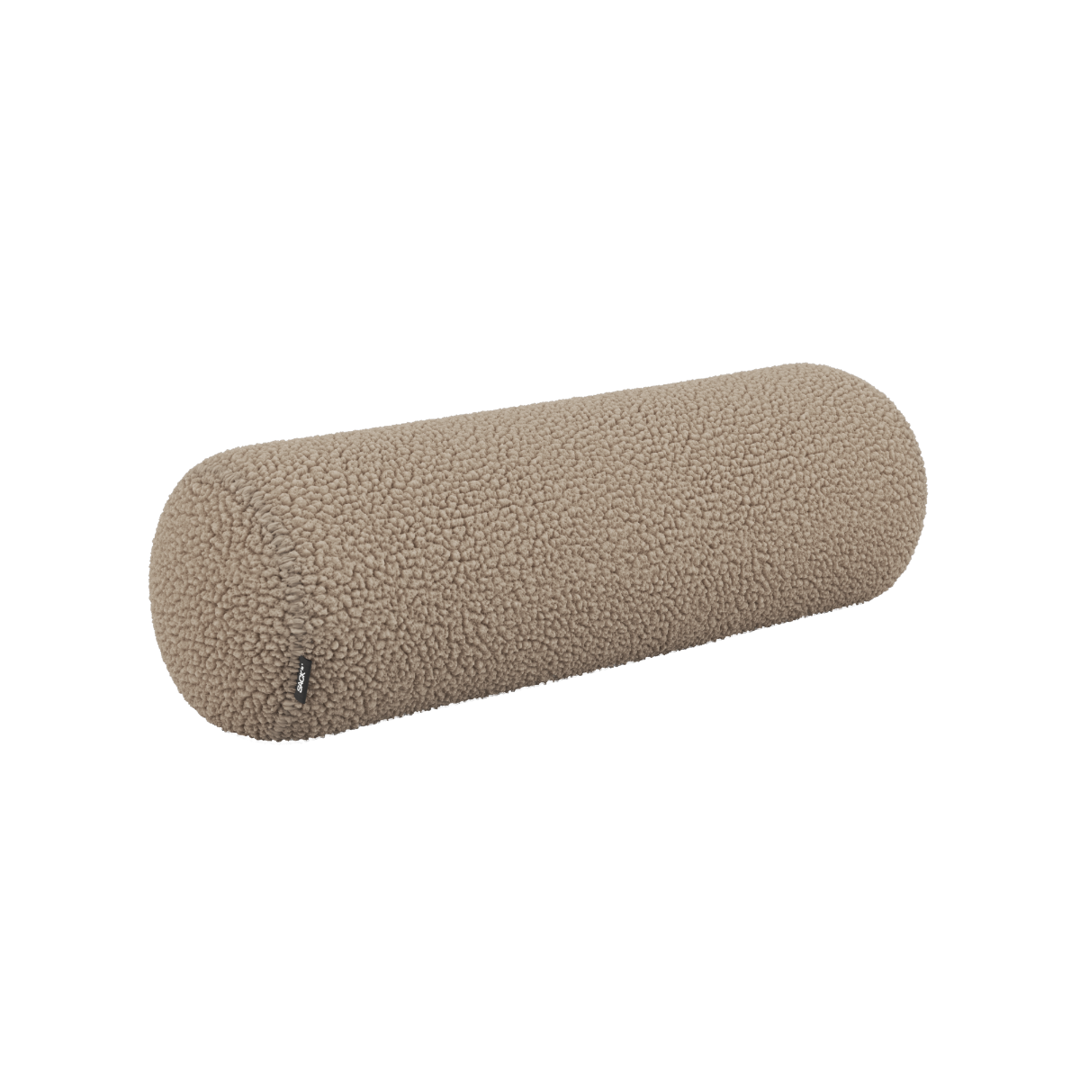 Aflang bolster pude i Teddy Brown polyester, designet til Soft Sofa Indoor.