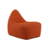 SACKit Chair Indoor sækkestol i rund form med orange Jaquard tekstil, blød og indbydende.