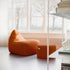 SACKit Chair & Pouf Indoor i orange Jaquard tekstil med bløde former og skridsikre detaljer.