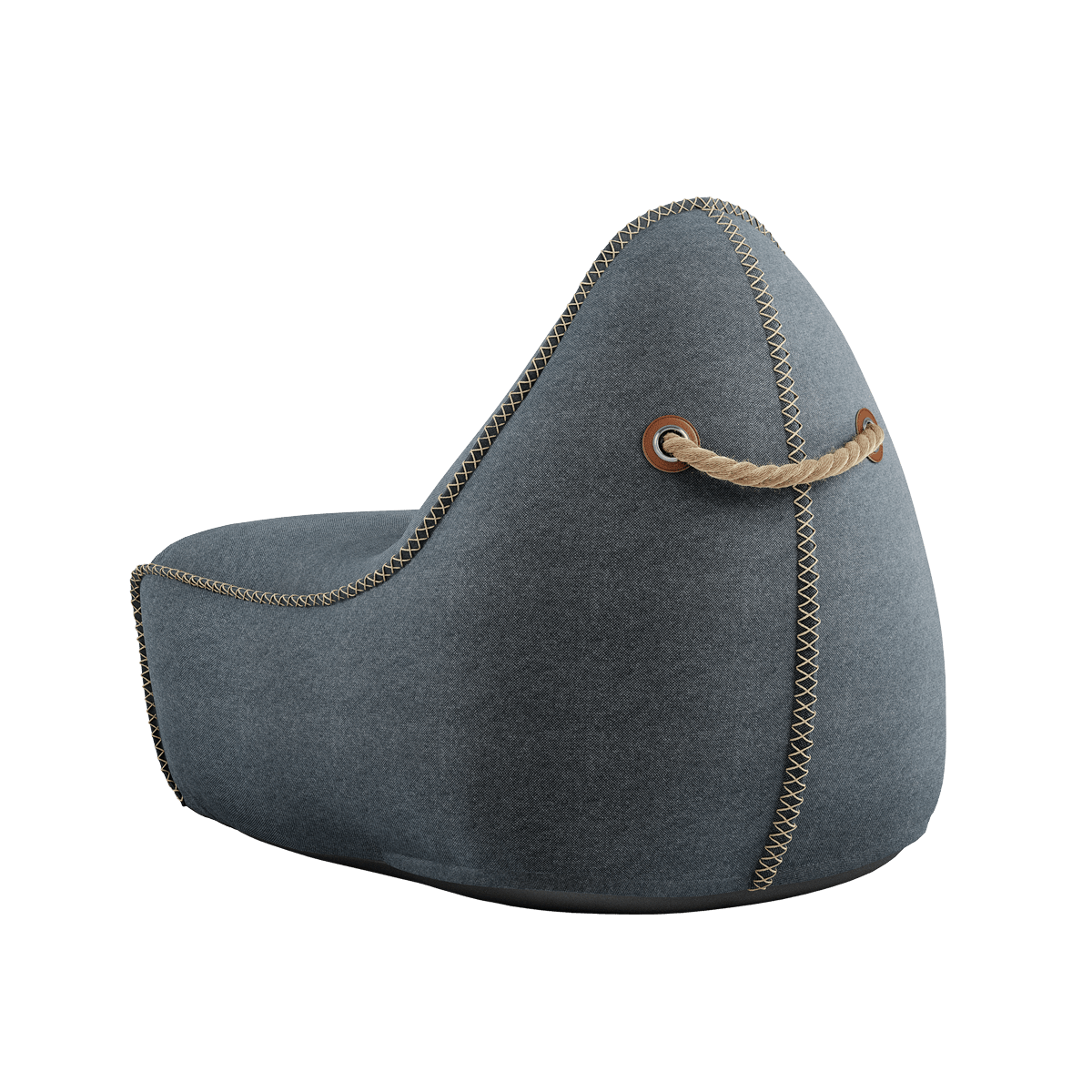 Canvas Lounge Chair & Pouf | Canvas Lounge Chair & Pouf - Canvas Petrol | SACKit