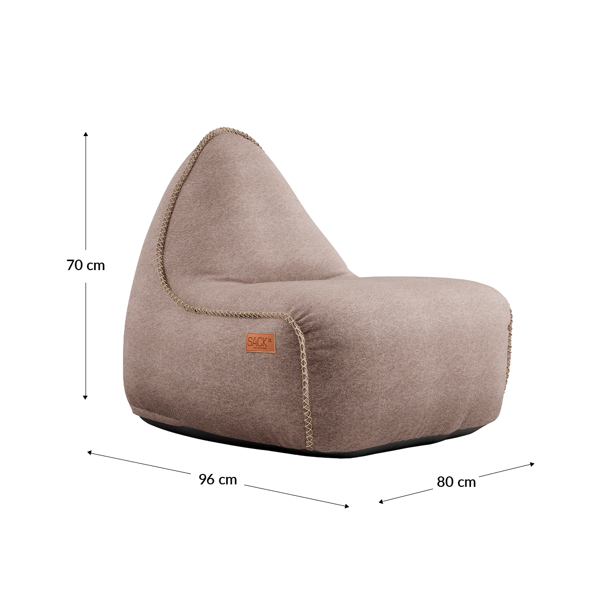 Canvas Lounge Chair & Pouf | Canvas Lounge Chair & Pouf - Canvas Sand | SACKit
